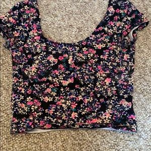 Charlotte Russe Floral Crop Top